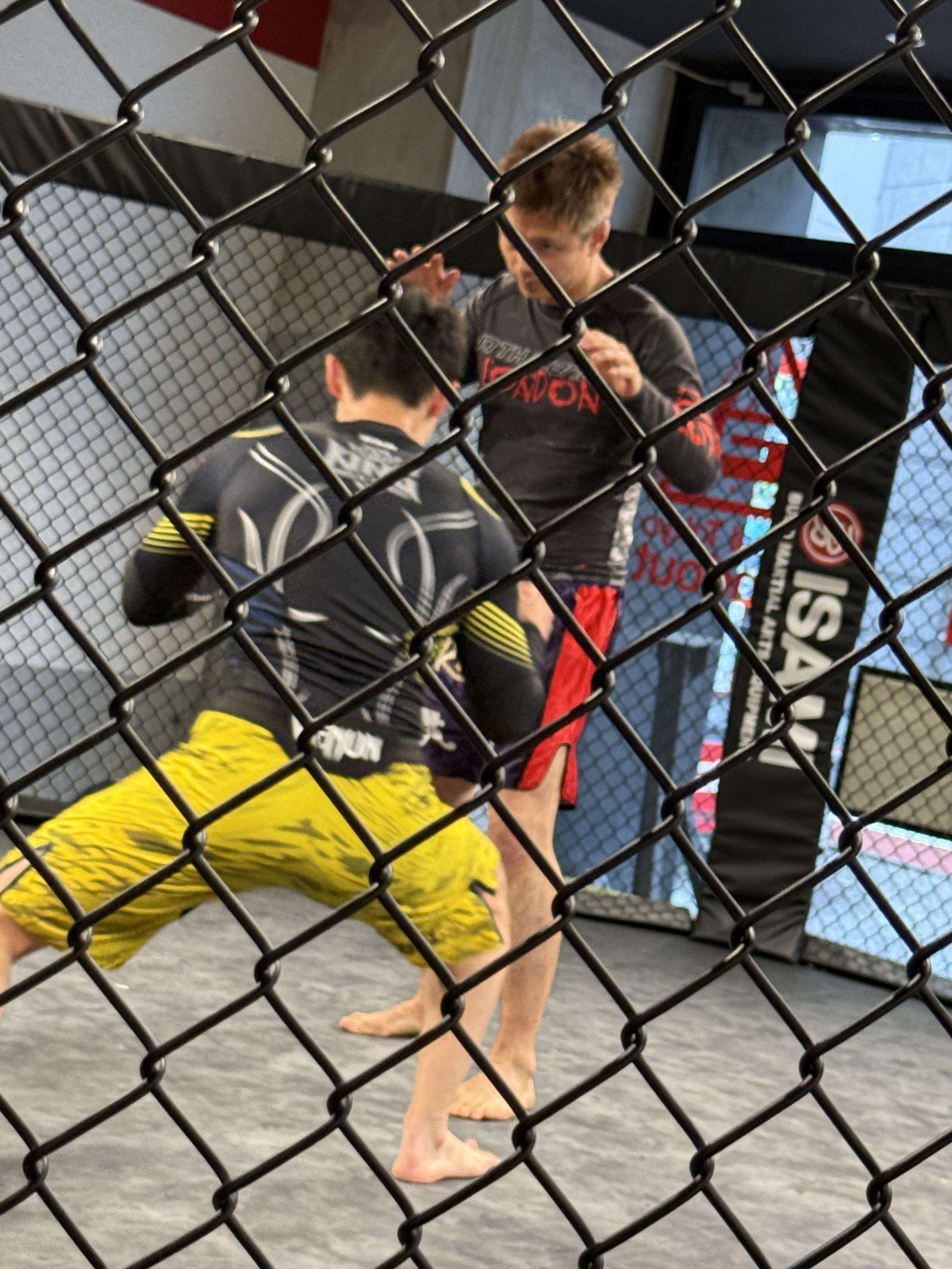 Coach Tony Yum sparring